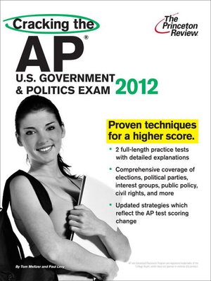 cover image of Cracking the AP U.S. Government & Politics Exam, 2012 Edition